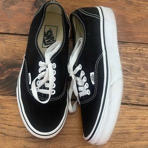 black vans authentic